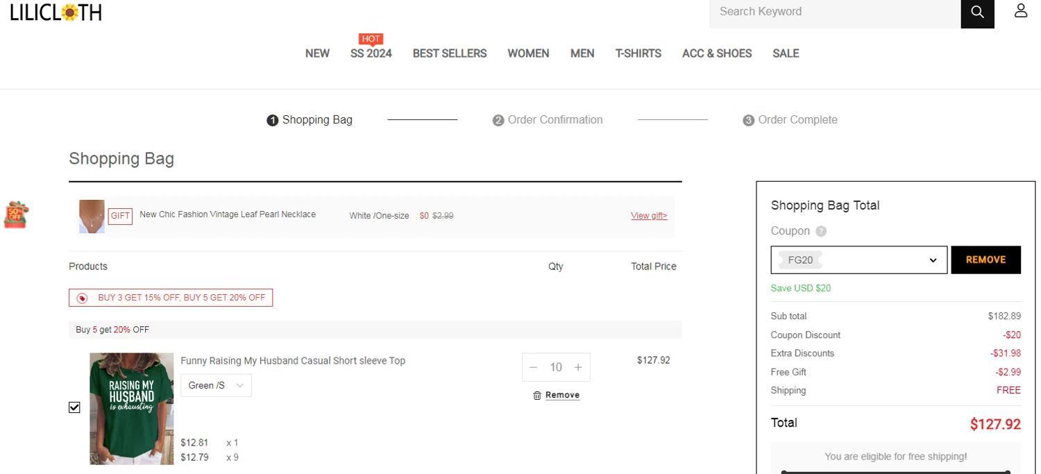 How to apply Lilicloth coupon code